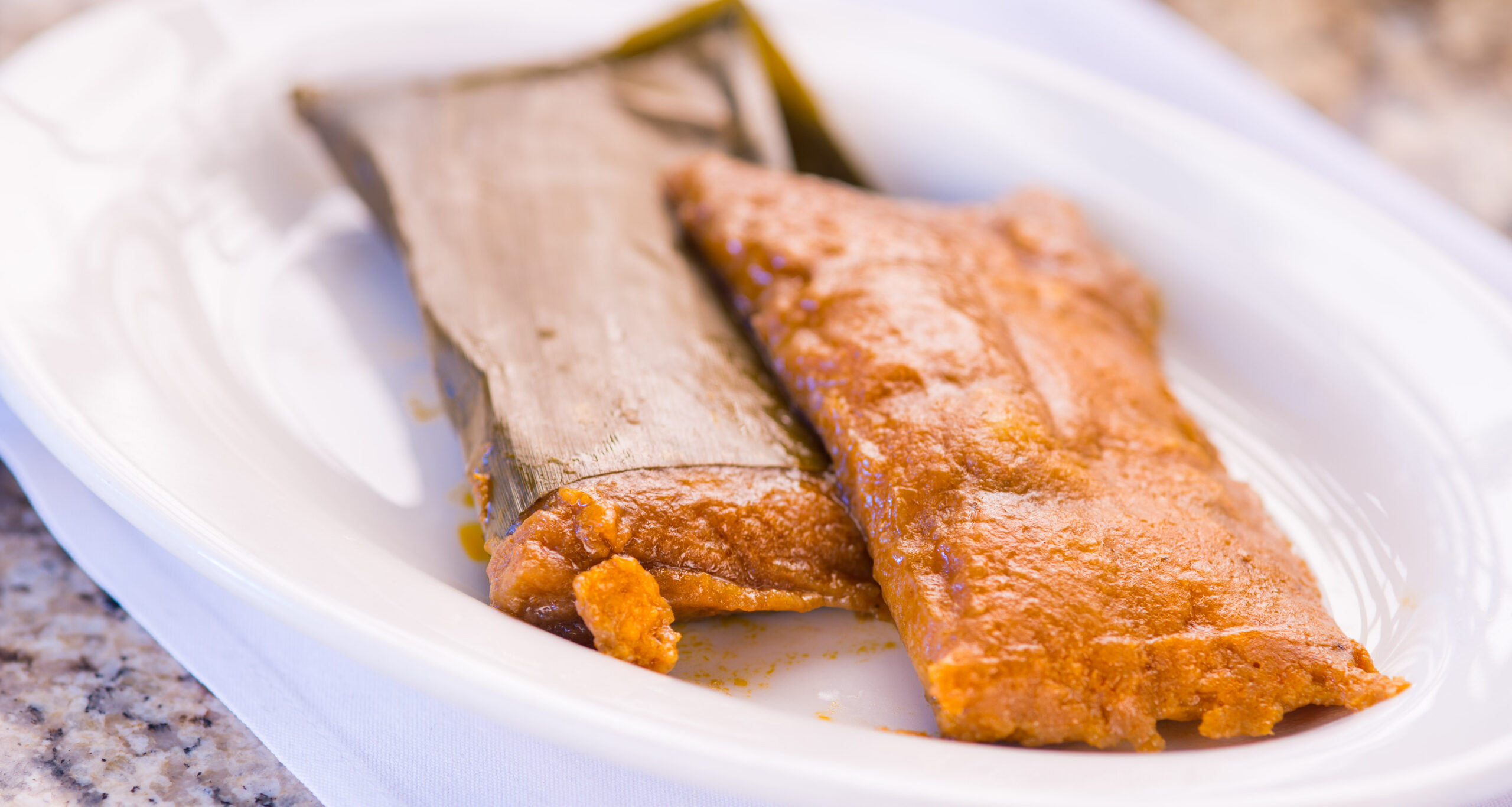 Pasteles en hoja at La Lechonera Restaurant
